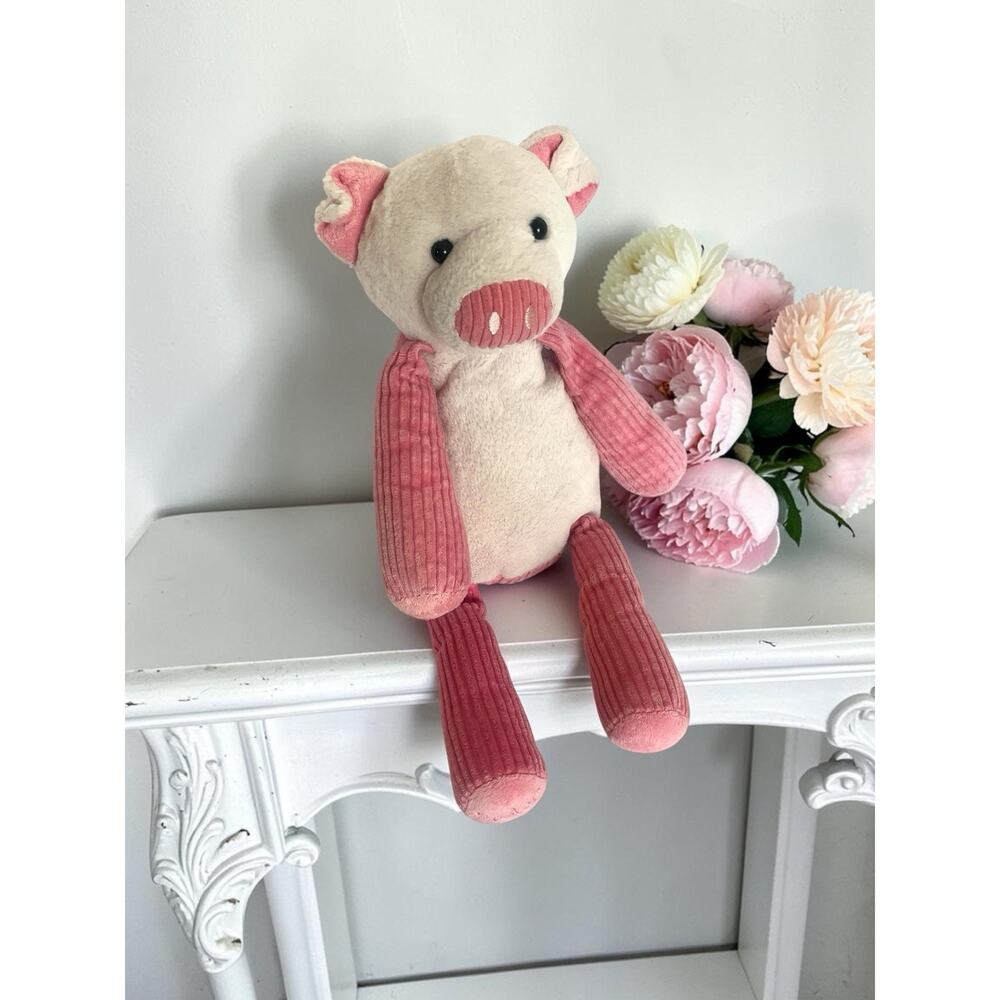 Scentsy Buddy Penny the Pig Pink Plush Stuffed Animal Corduroy Limbs 2010 Decor